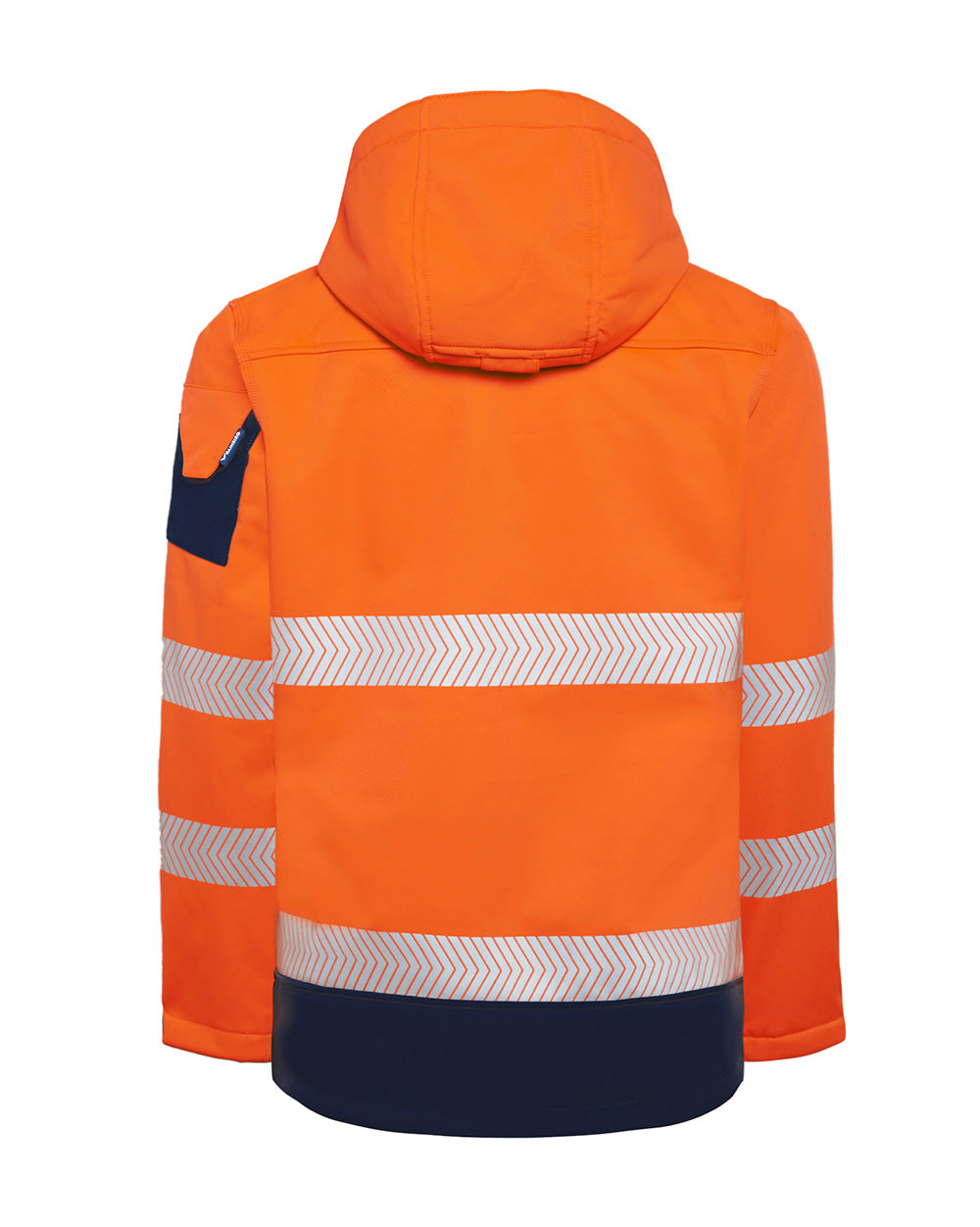 Ellis Hi-Vis Softshell in Fluoro Orange & Navy