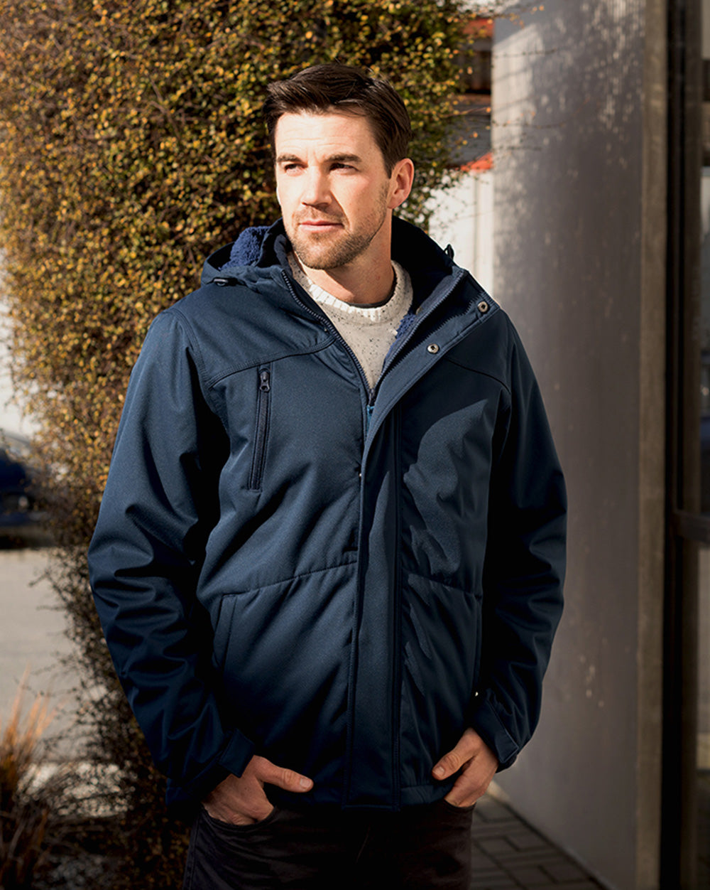 Jones Softshell Coat in Navy
