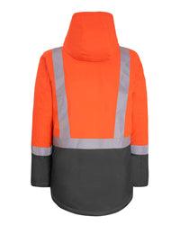 Harvey Parka in Fluoro Orange & Charcoal