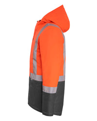 Harvey Parka in Fluoro Orange & Charcoal