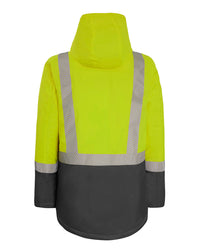 Harvey Parka in Fluoro Yellow & Charcoal