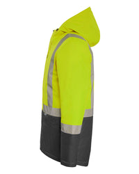 Harvey Parka in Fluoro Yellow & Charcoal