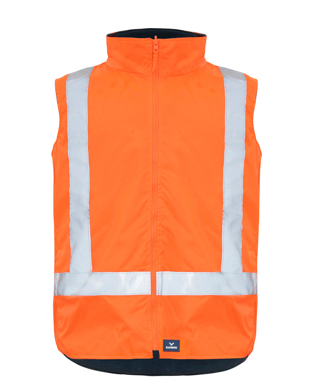 Healy 4-in-1 Jacket & Vest in Fluoro Orange & Navy