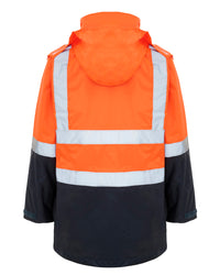 Hi-Vis Healy 4-in-1 Jacket & Vest in Fluoro Orange & Navy