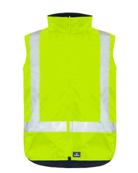 Hi-Vis Healy 4-in-1 Jacket & Vest in Fluoro Yellow & Navy