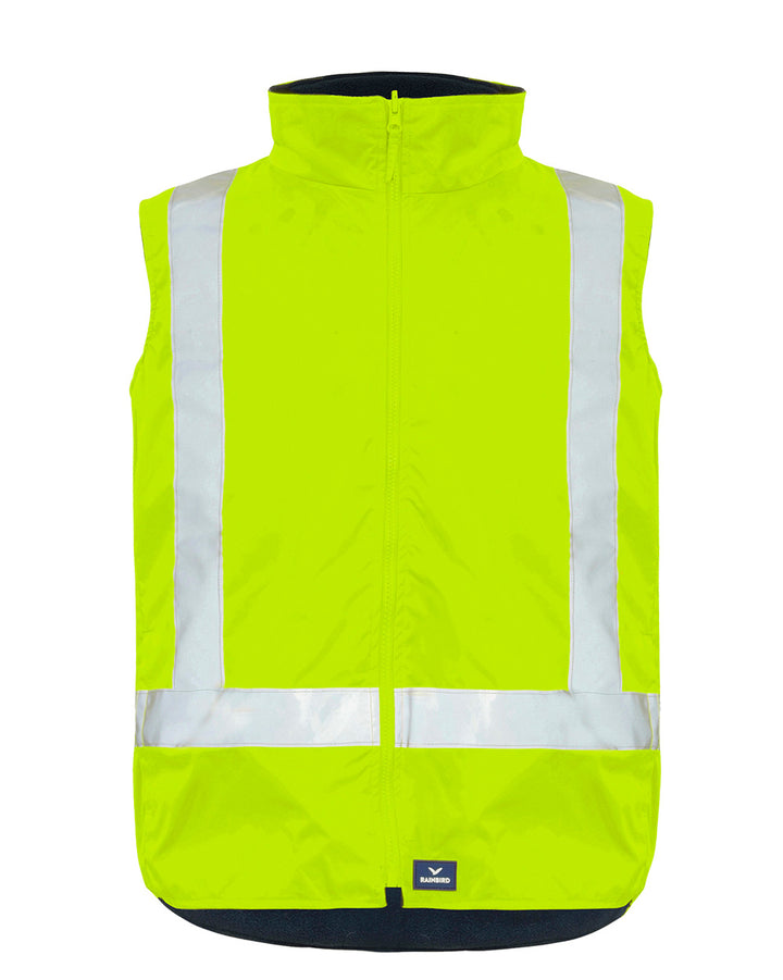 Hi-Vis Healy 4-in-1 Jacket & Vest in Fluoro Yellow & Navy