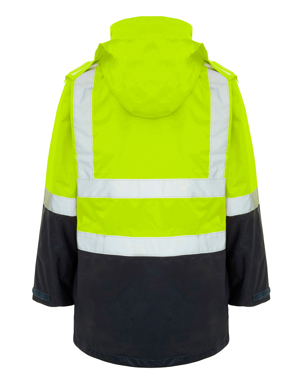 Healy 4-in-1 Jacket & Vest in Fluoro Orange & Navy