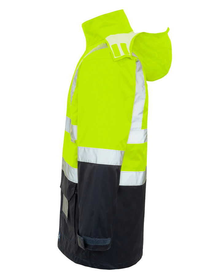 Hi-Vis Healy 4-in-1 Jacket & Vest in Fluoro Yellow & Navy