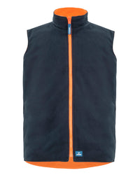 Hi-Vis 4-in-1 Utility Jacket & Vest in Fluoro Orange & Navy