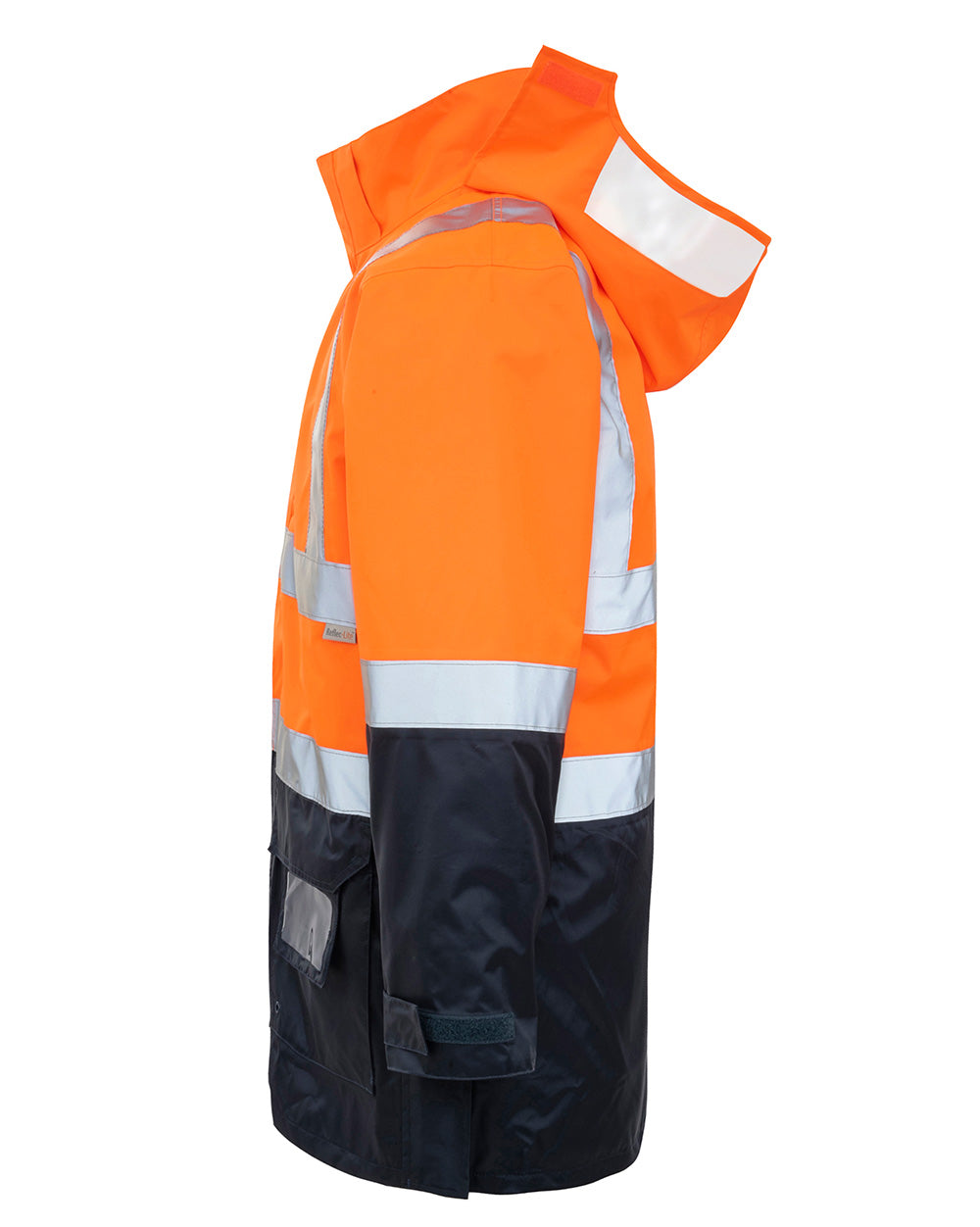 4-in-1 Utility Jacket & Vest in Fluoro Orange & Navy