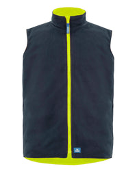 Hi-Vis 4-in-1 Utility Jacket & Vest in Fluoro Yellow & Navy