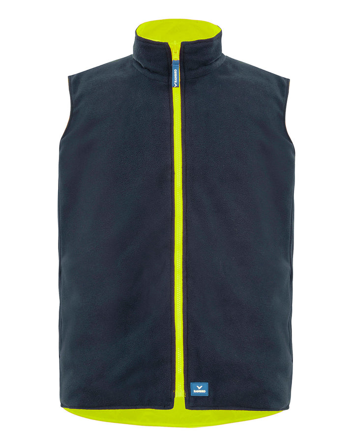 Hi-Vis 4-in-1 Utility Jacket & Vest in Fluoro Yellow & Navy