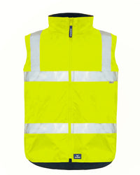 Hi-Vis 4-in-1 Utility Jacket & Vest in Fluoro Yellow & Navy