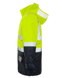 Hi-Vis 4-in-1 Utility Jacket & Vest in Fluoro Yellow & Navy
