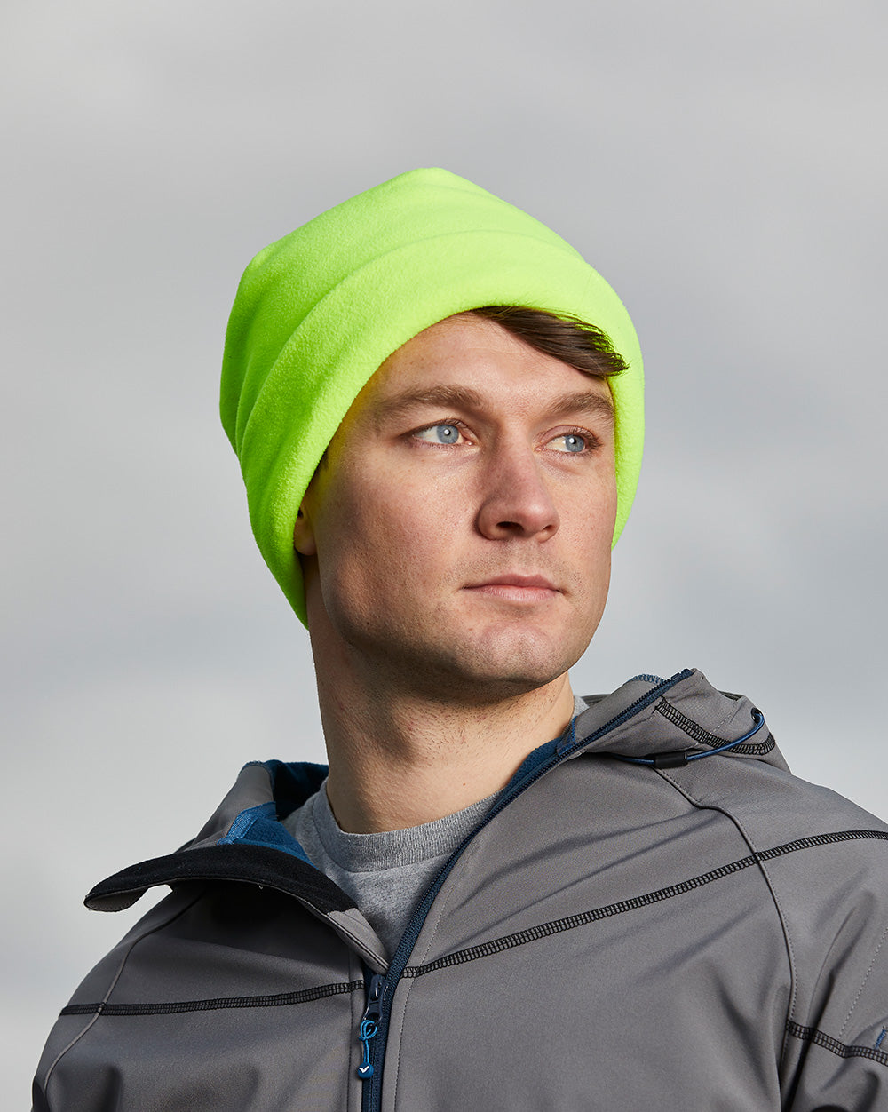 Blizzard Plus Beanie in Fluoro Yellow