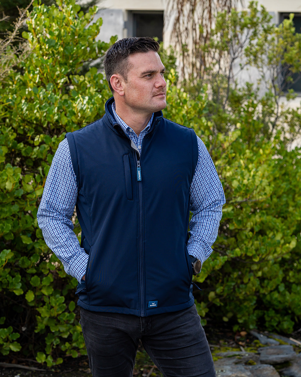 Bevan Vest in Navy