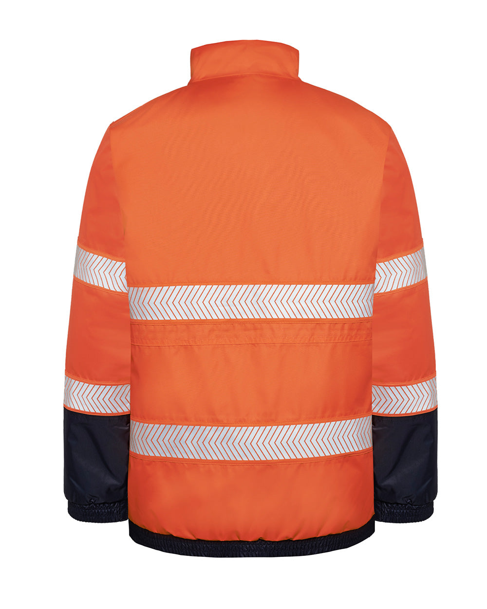 Cahill Hi-Vis Jacket in Fluoro Orange & Navy