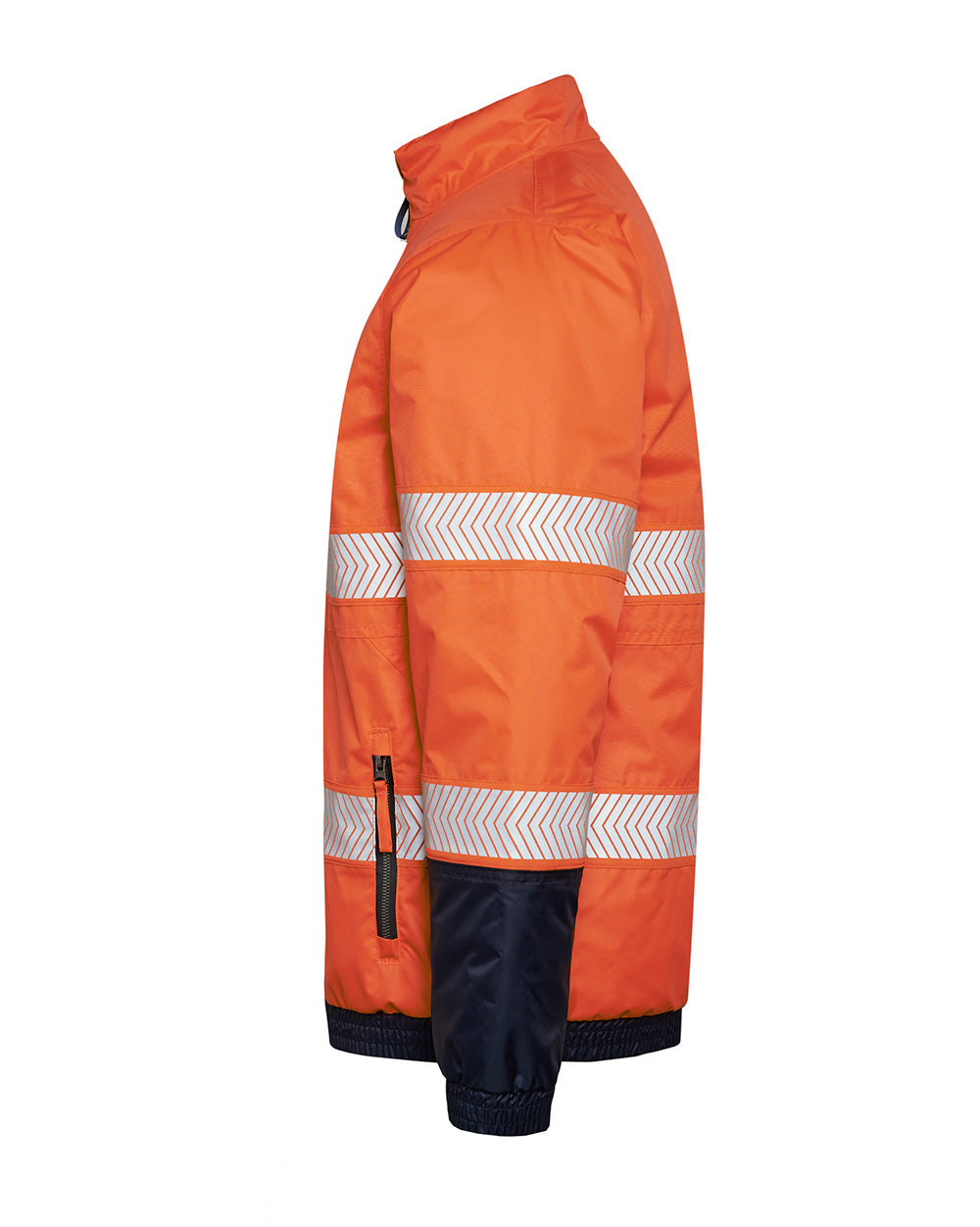 Cahill Hi-Vis Jacket in Fluoro Orange & Navy