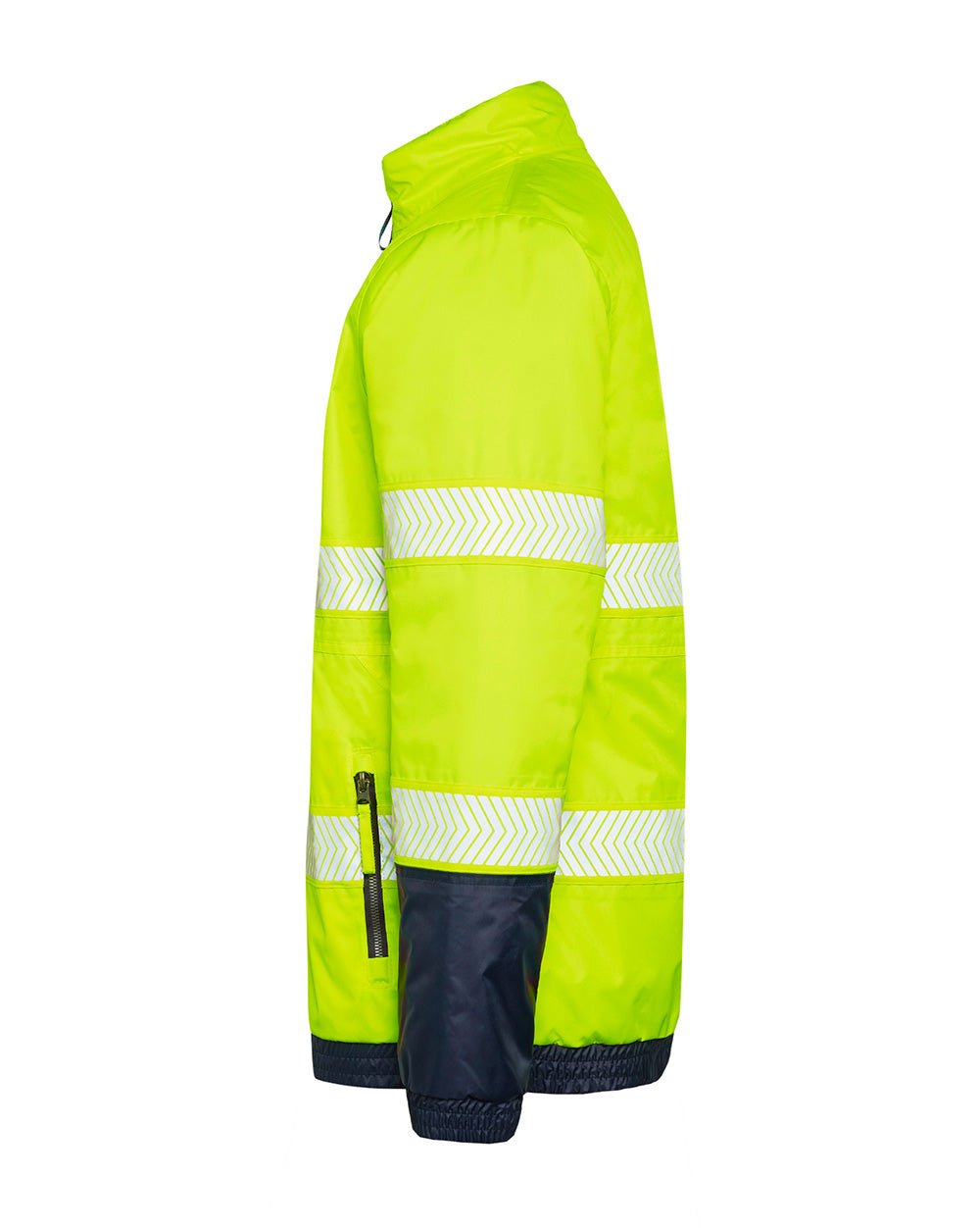 Cahill Hi-Vis Jacket in Fluoro Yellow & Navy