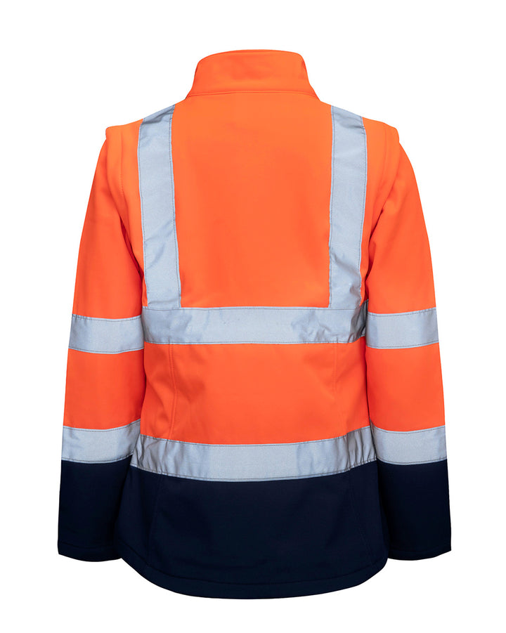 Hi-Vis Carroll Softshell Jacket in Fluoro Orange & Navy