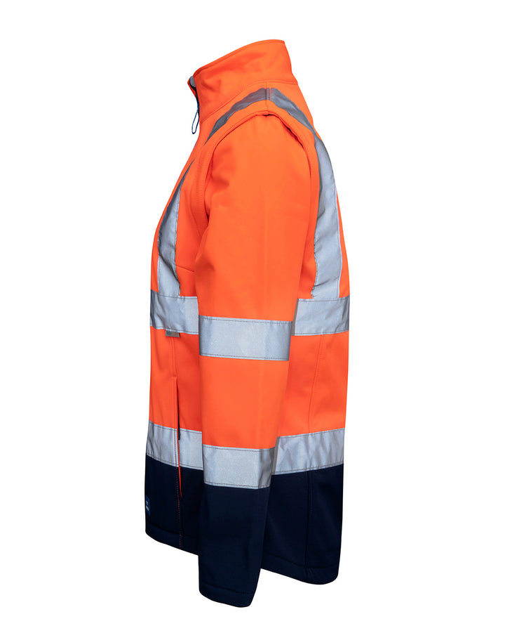 Hi-Vis Carroll Softshell Jacket in Fluoro Orange & Navy
