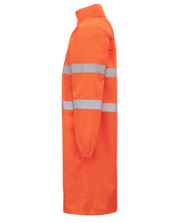 Hi-Vis Eales Long Jacket with Tape in Fluoro Orange