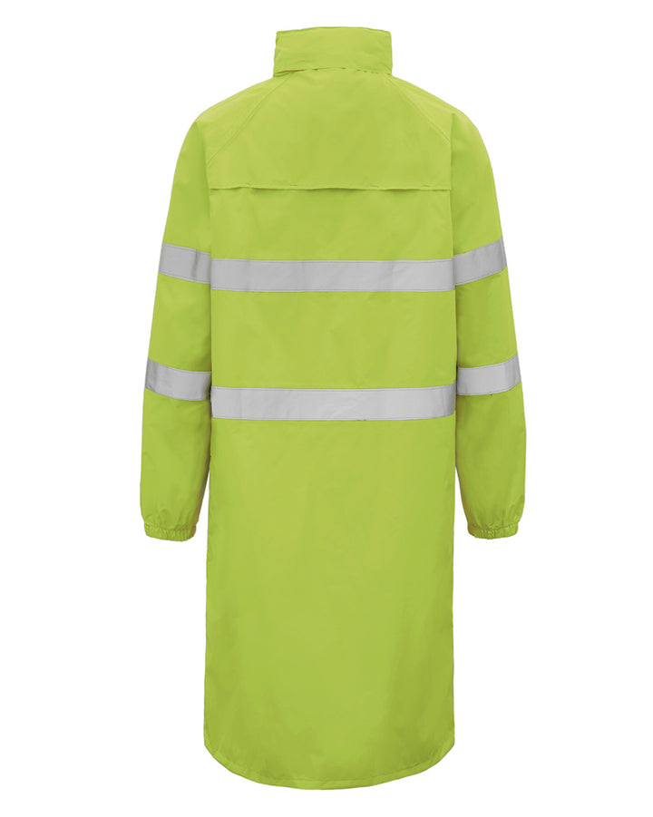 Hi-Vis Eales Long Jacket with Tape in Fluoro Yellow