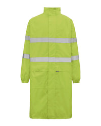 Hi-Vis Eales Long Jacket with Tape in Fluoro Yellow