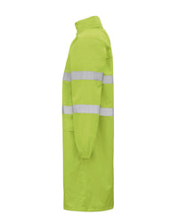 Hi-Vis Eales Long Jacket with Tape in Fluoro Yellow