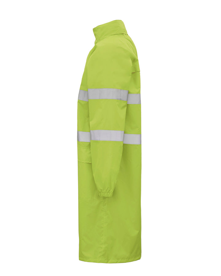 Hi-Vis Eales Long Jacket with Tape in Fluoro Yellow