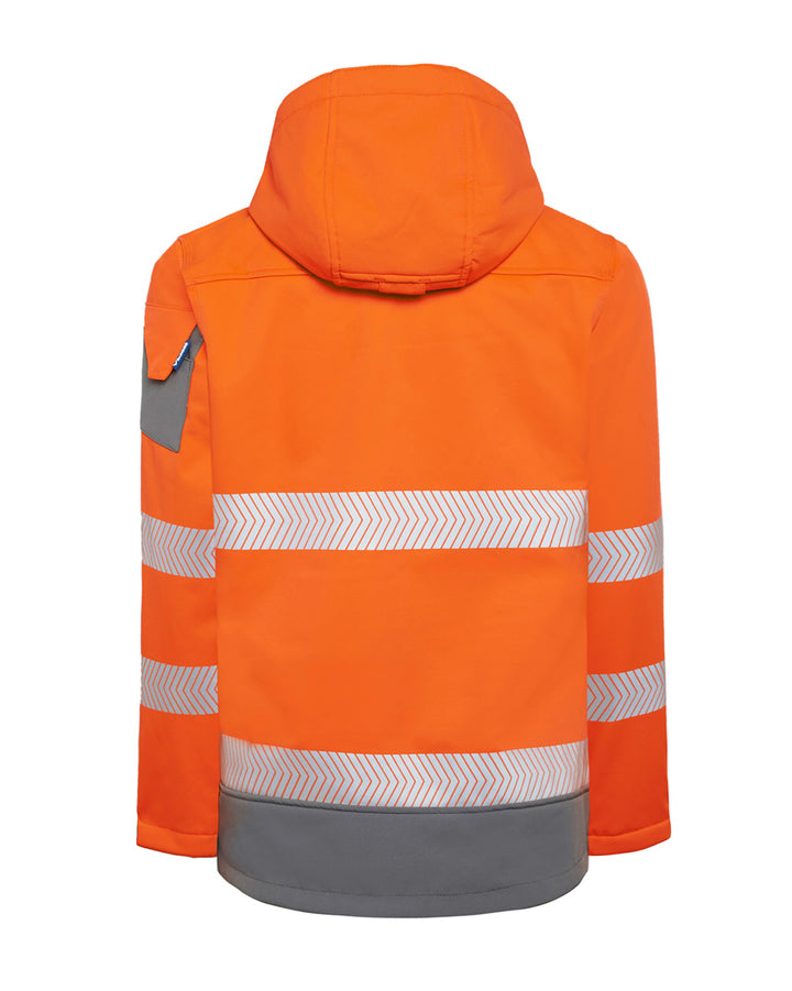 Ellis Hi-Vis Softshell in Fluoro Orange & Charcoal