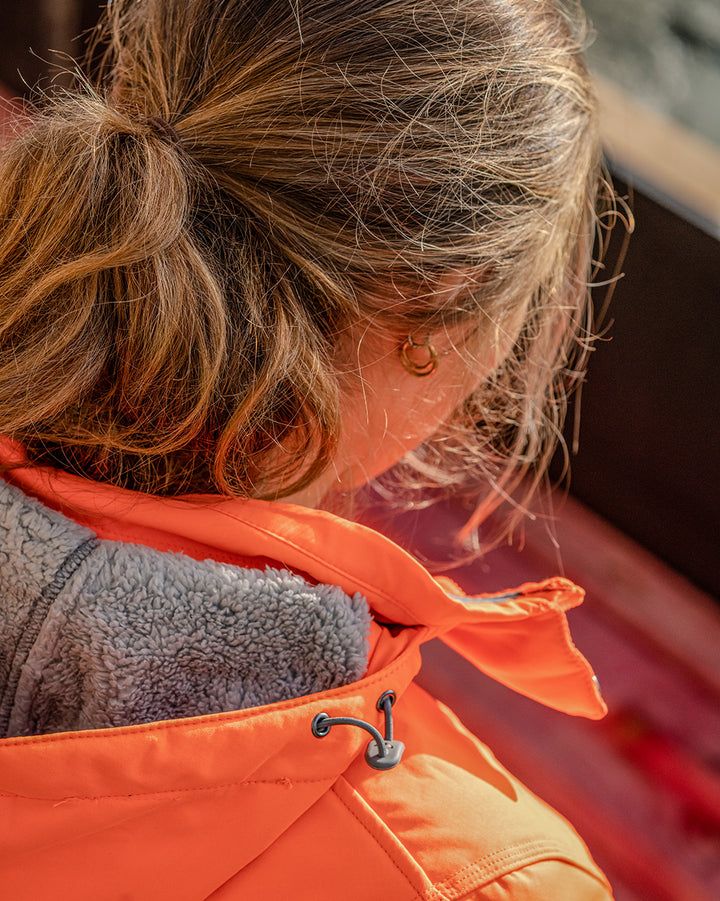 Ellis Hi-Vis Softshell in Fluoro Orange & Charcoal