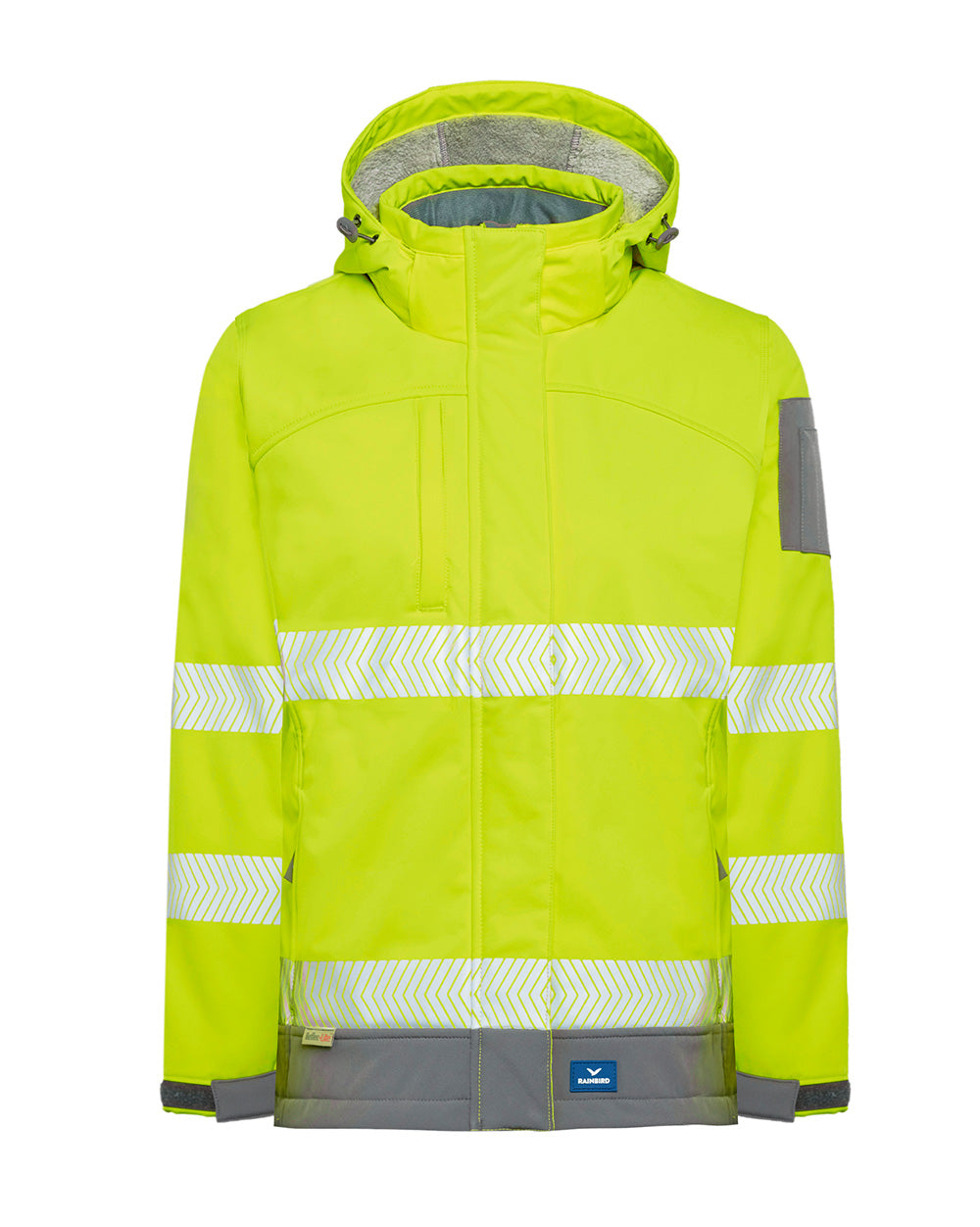 Ellis Hi-Vis Softshell in Fluoro Yellow & Charcoal