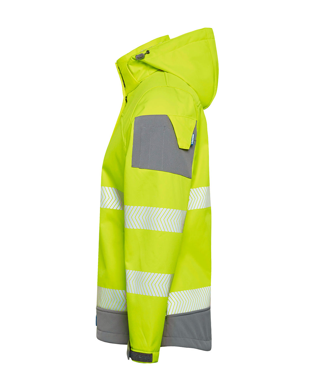 Ellis Hi-Vis Softshell in Fluoro Yellow & Charcoal