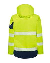 Ellis Hi-Vis Softshell in Fluoro Yellow & Navy