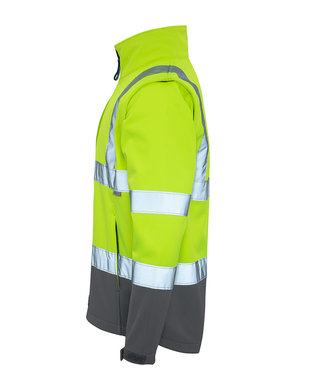 Landy Softshell Jacket in Fluoro Yellow & Charcoal