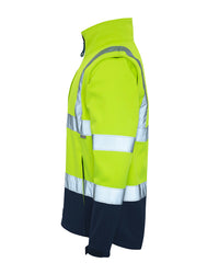 Hi-Vis Landy Softshell Jacket in Fluoro Yellow & Navy
