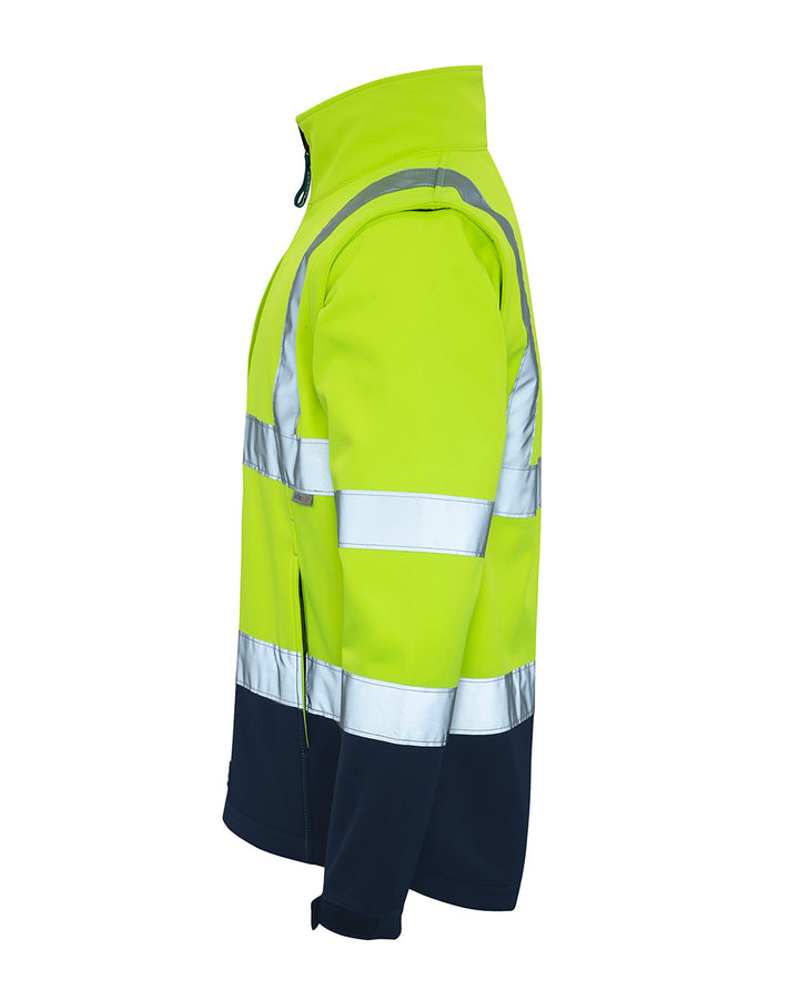 Hi-Vis Landy Softshell Jacket in Fluoro Yellow & Navy