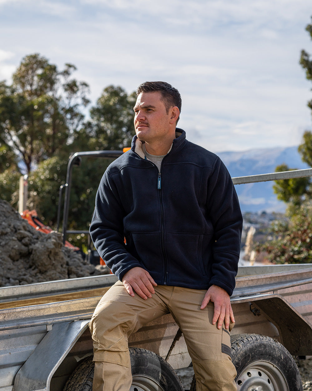 Lumber Jacket in Navy Rainbird Workwear