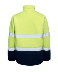 Hi-Vis Lumber Jacket with Tape in Fluoro Yellow & Navy