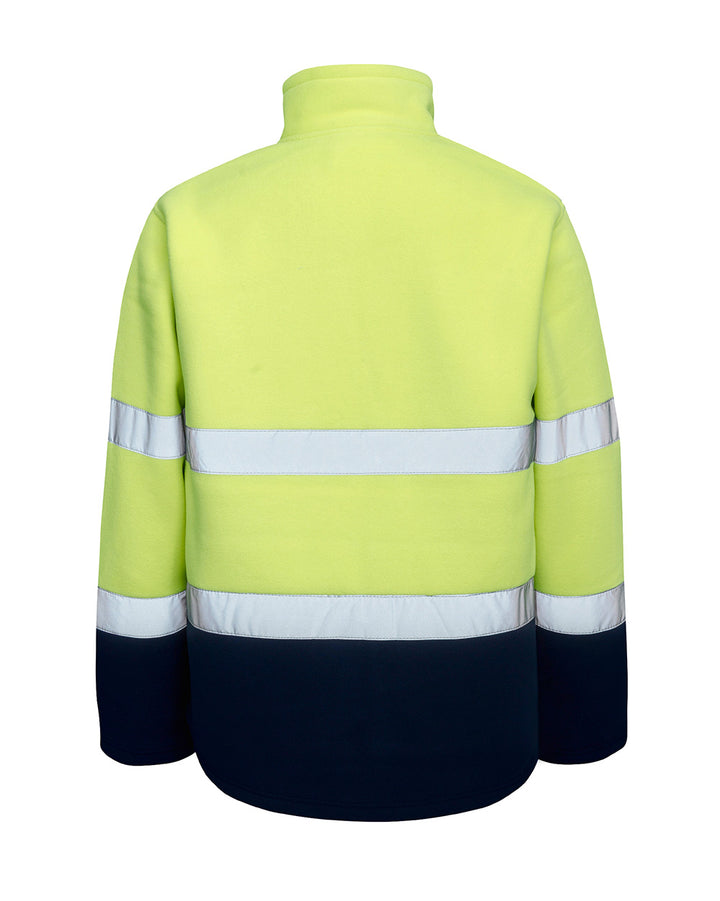 Hi-Vis Lumber Jacket with Tape in Fluoro Yellow & Navy