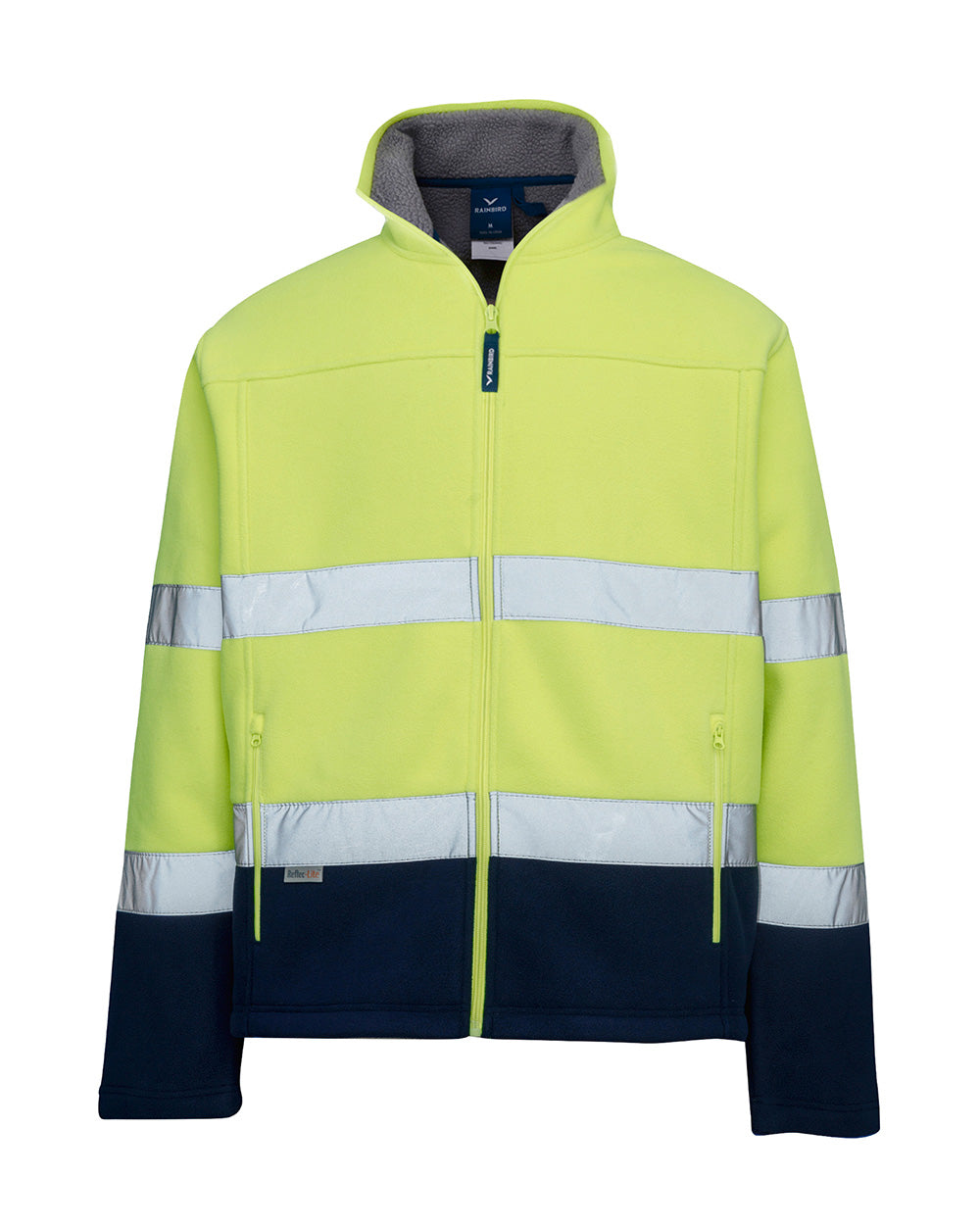 Lumber Jacket with Tape in Fluoro Yellow & Navy