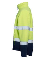Hi-Vis Lumber Jacket with Tape in Fluoro Yellow & Navy