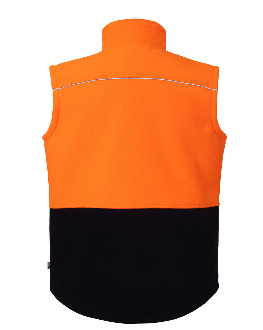 Maguire Vest in Fluoro Orange & Navy