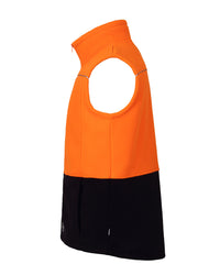 Maguire Vest in Fluoro Orange & Navy