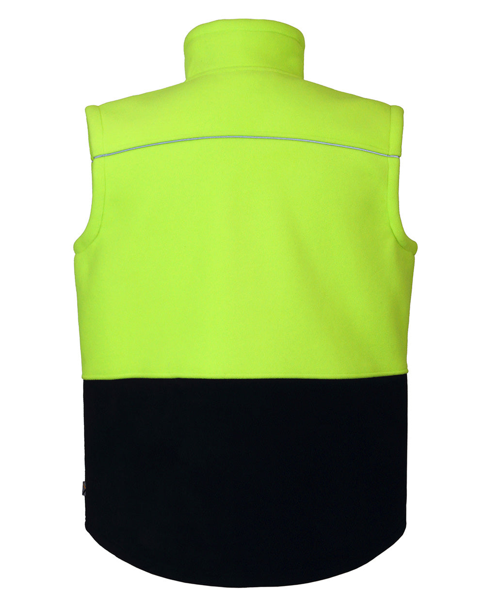 Maguire Vest in Fluoro Yellow & Navy