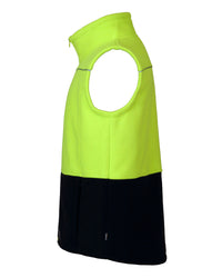 Maguire Vest in Fluoro Yellow & Navy