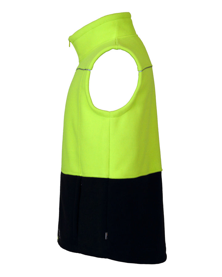 Maguire Vest in Fluoro Yellow & Navy