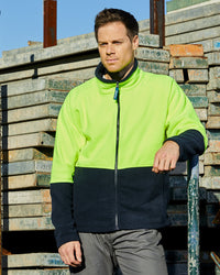 Nangu Jacket in Fluoro Yellow & Navy