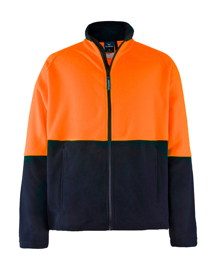 Nangu Jacket in Fluoro Orange & Navy